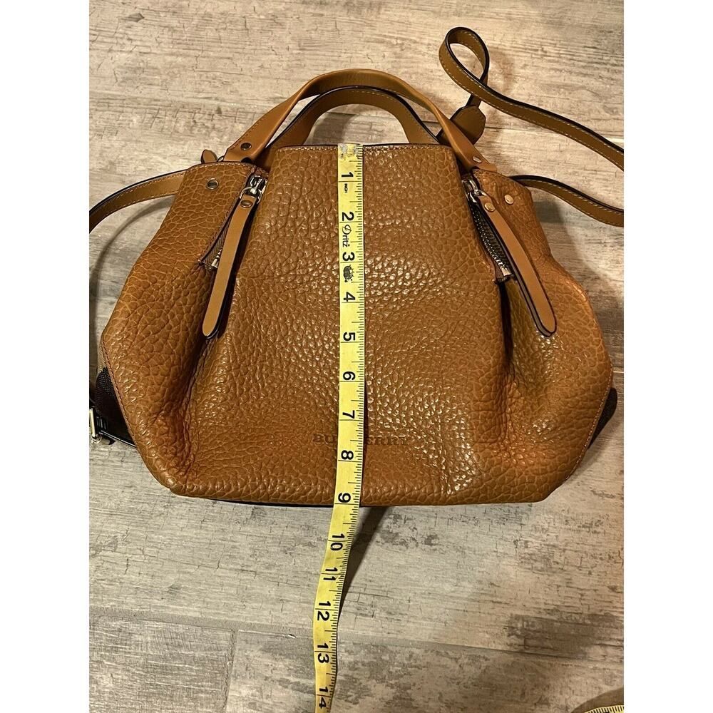BURBERRY Small Maidstone Saddle Brown Leather Tote Designer Shoulder Bag - Picture 9 of 12